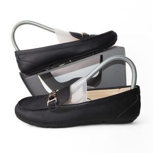 Calvin Klein Lacy Slip-on‎ Moc Toe Driving Loafers Black / Gold Women's 5.5M